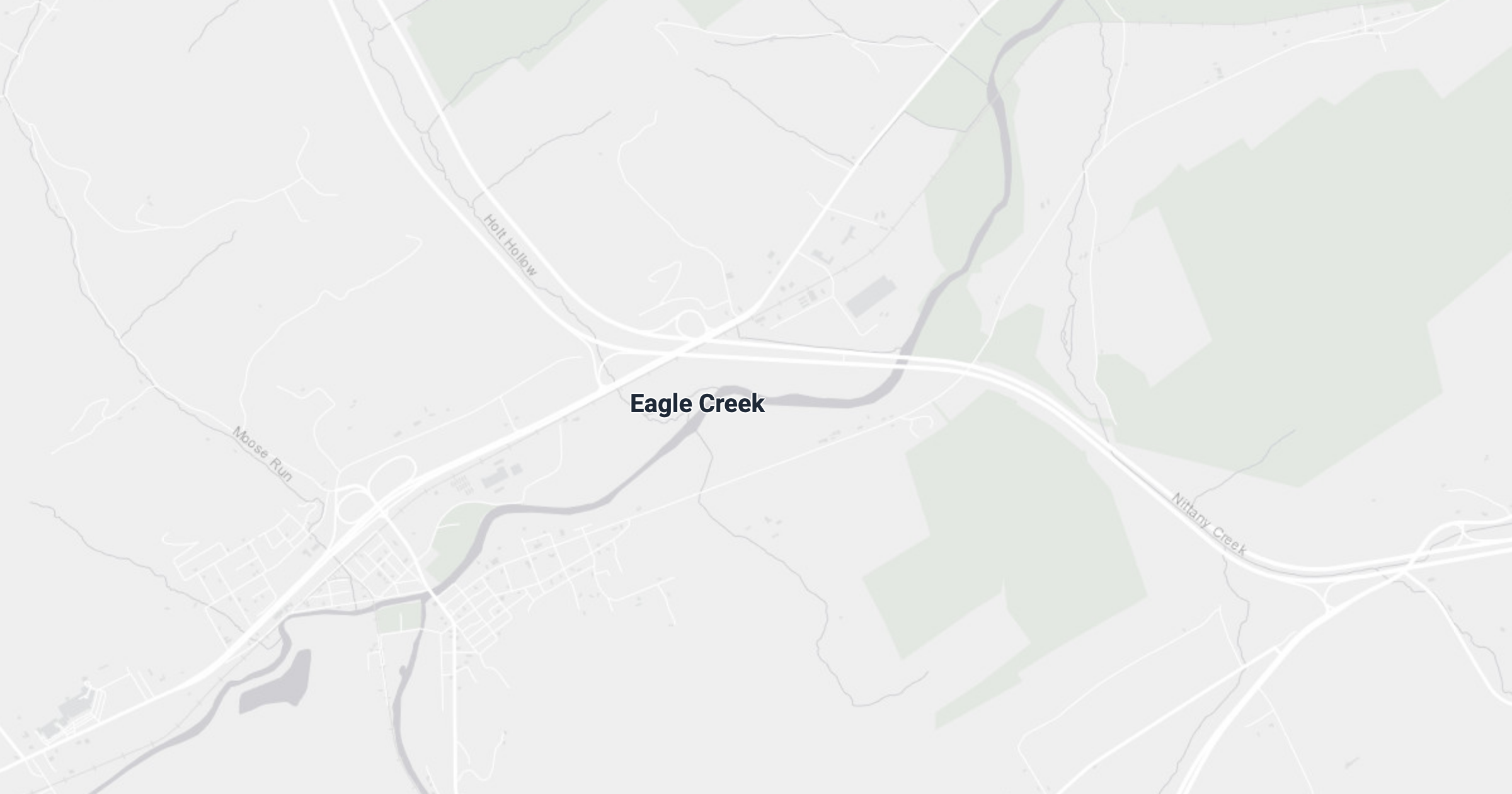 Map of Bald Eagle Creek, PA