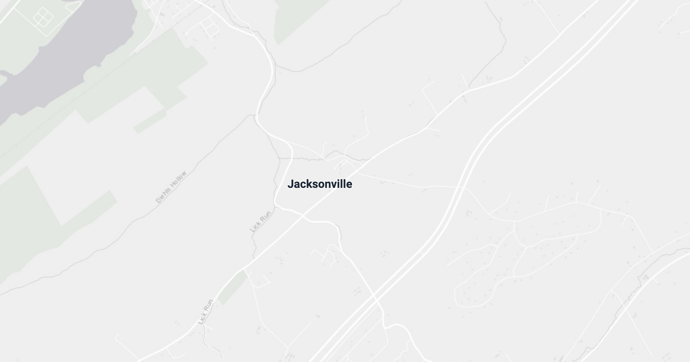 Map of Jacksonville, PA