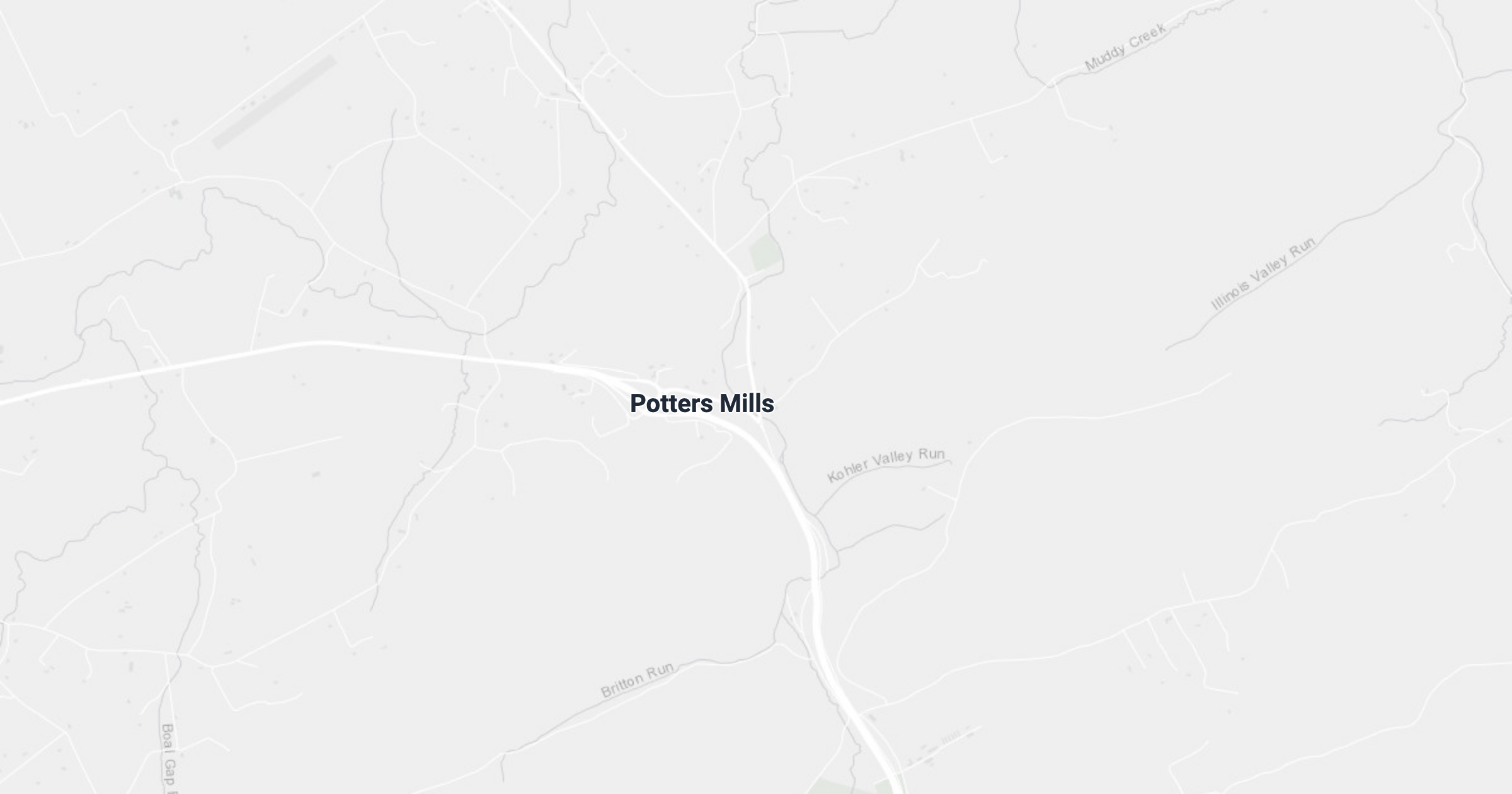 Map of Potters Mills, PA